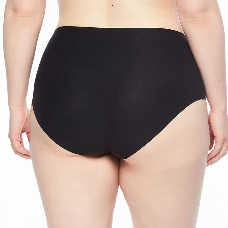 Schwarzer Softstretch Taillenslip in Plus Size von Chantelle  - Rückansicht